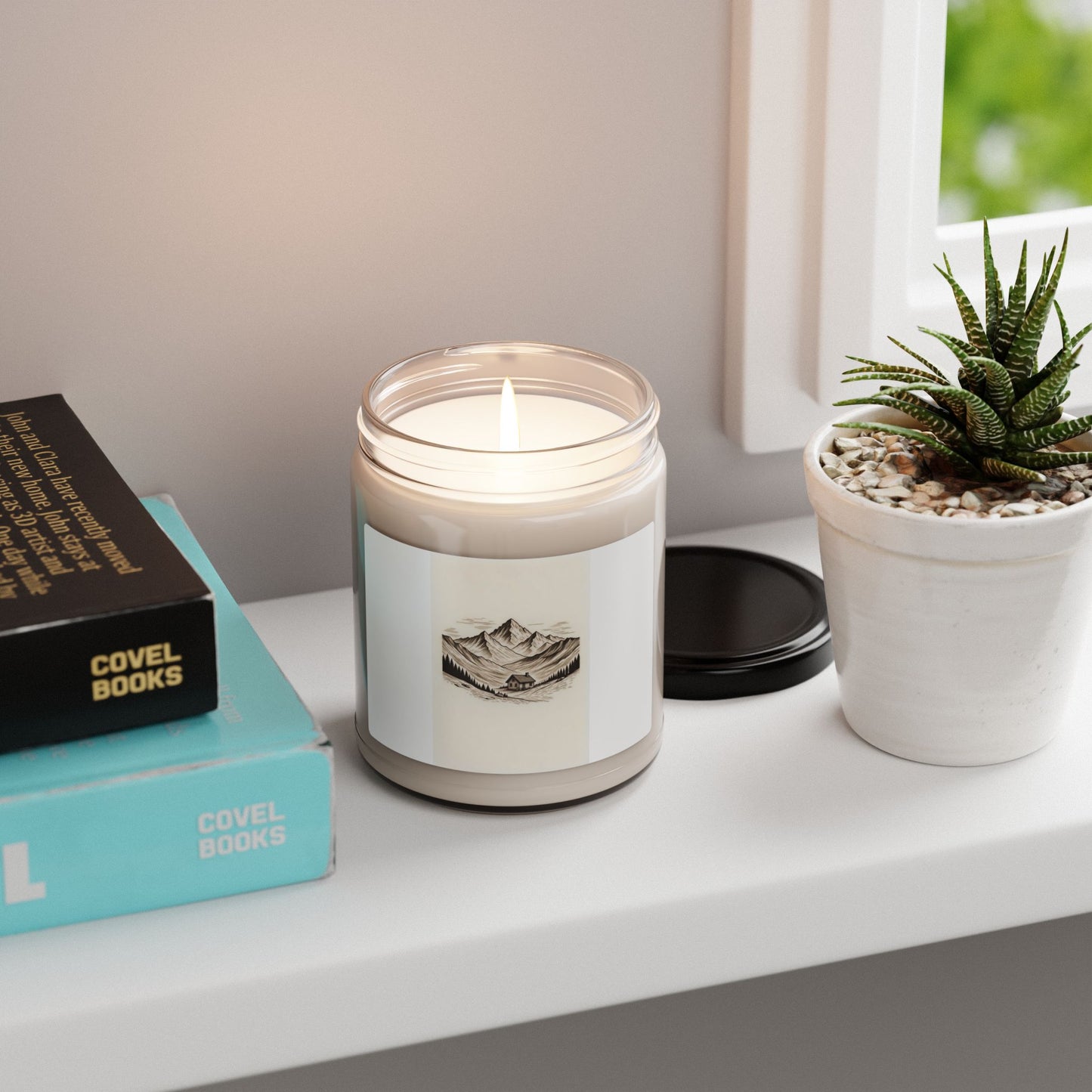Mountain Cabin Scented Soy Candle — 9oz Rustic Woodland Fragrance Gift for your soulmate
