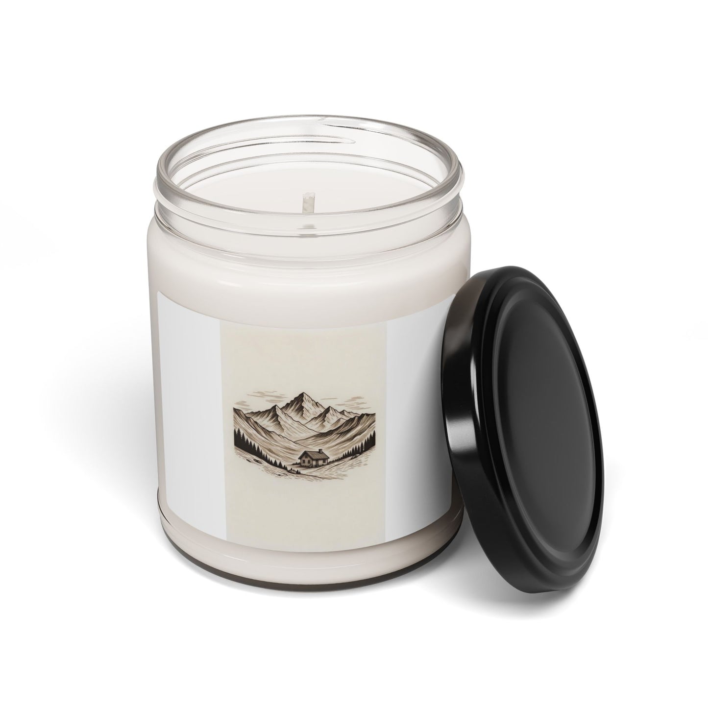 Mountain Cabin Scented Soy Candle — 9oz Rustic Woodland Fragrance Gift for your soulmate