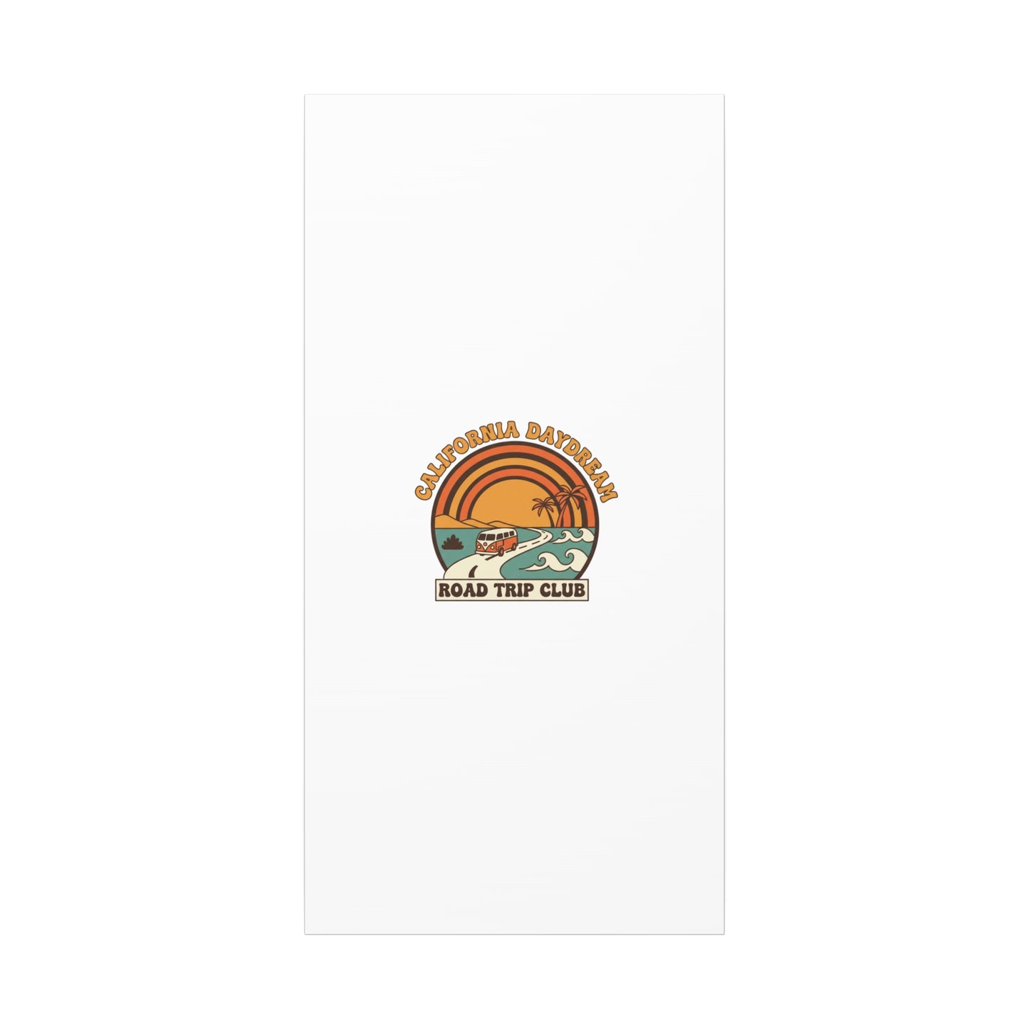 California Daydream Road Trip Club Canvas | 70s Sunset Retro Palm Poster