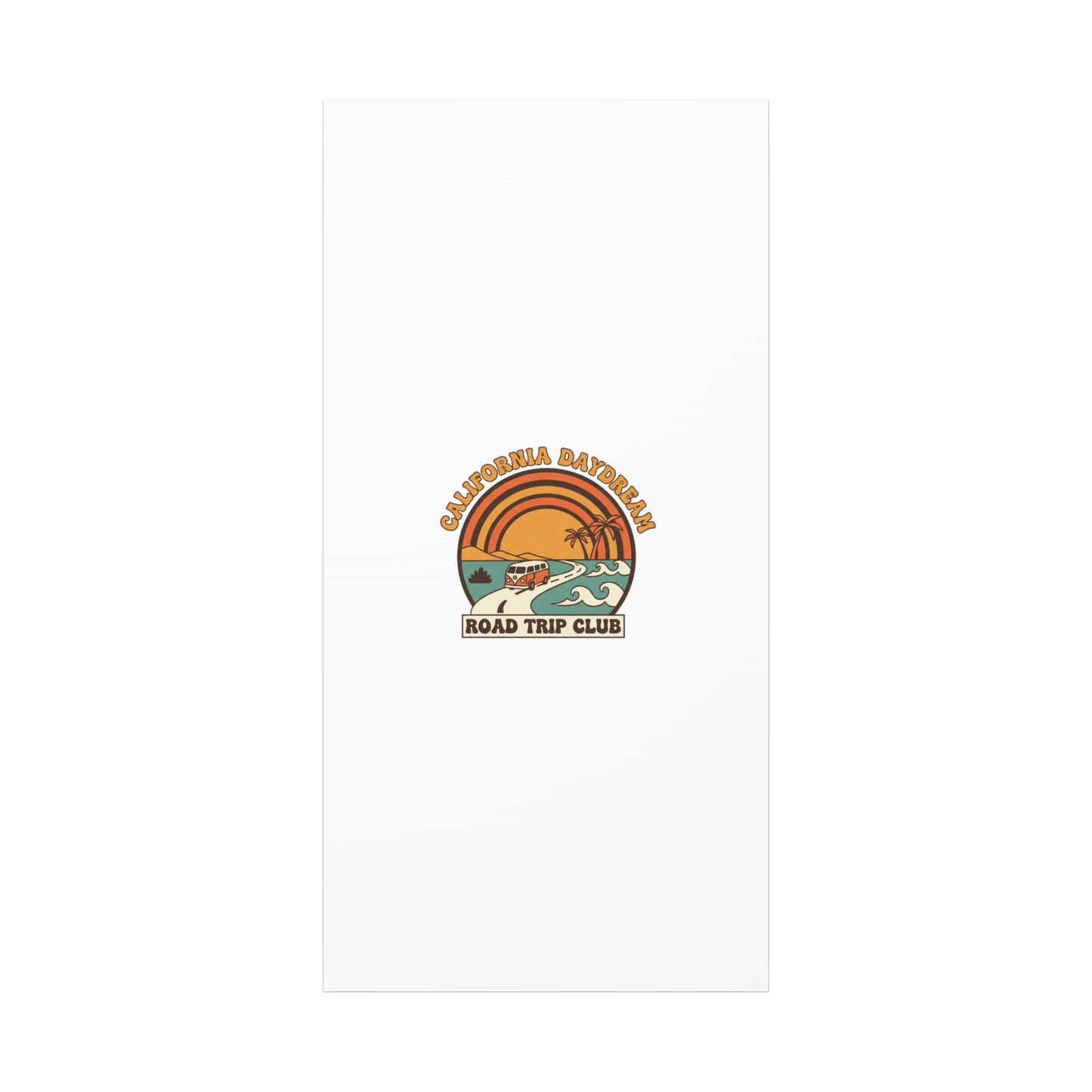 California Daydream Road Trip Club Canvas | 70s Sunset Retro Palm Poster