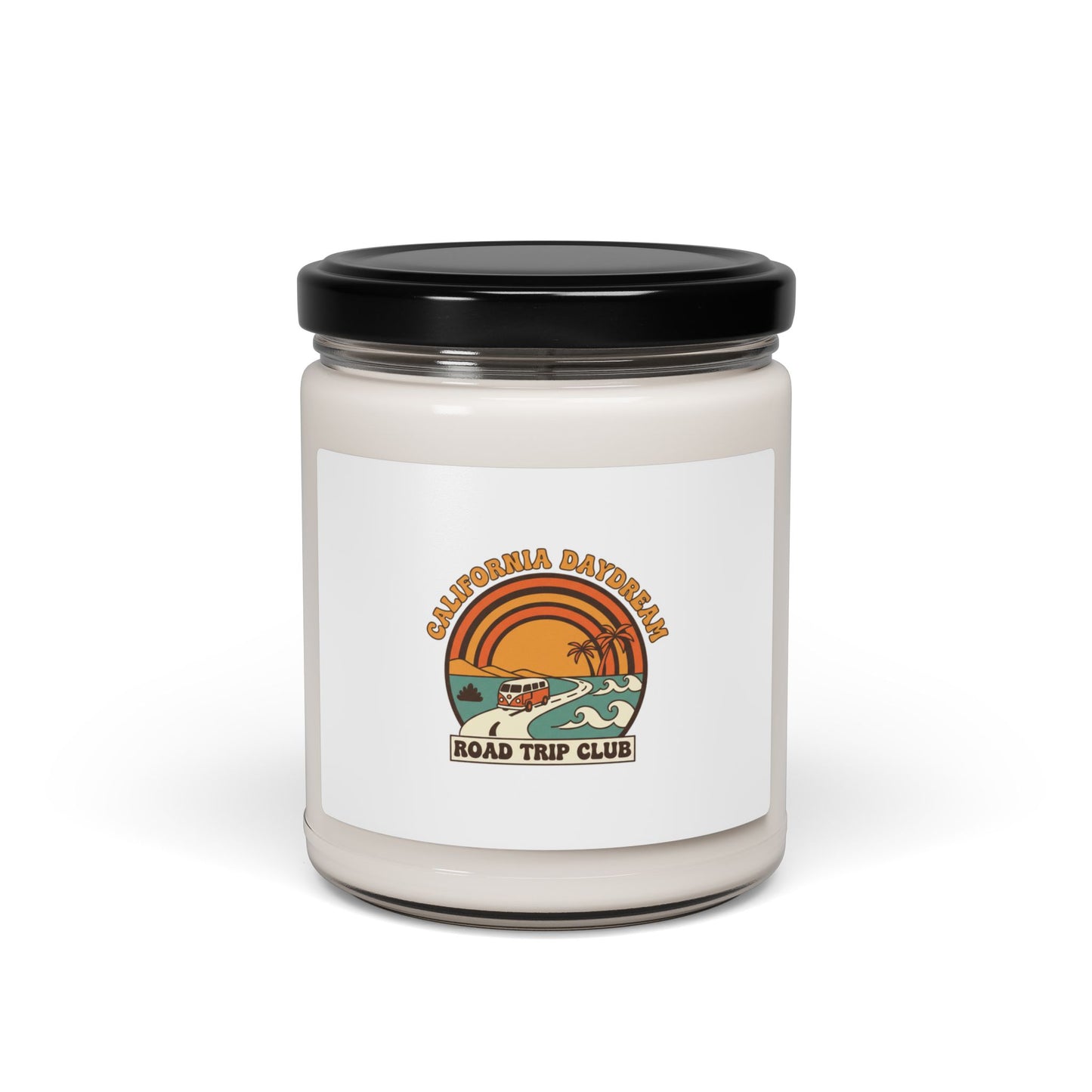 California Road Trip Sunset Candle, 9oz | Retro 70s Palm Golden Hour