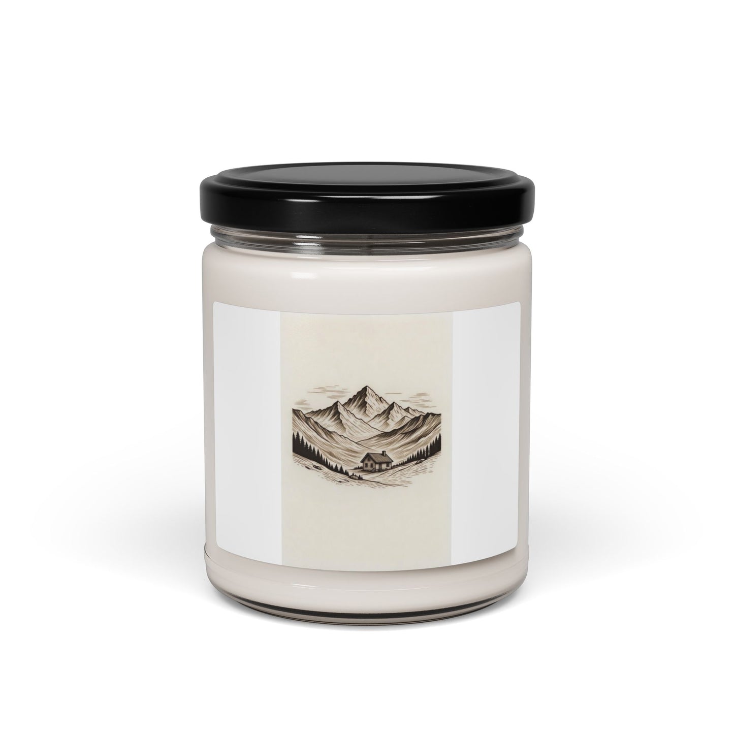 Mountain Cabin Scented Soy Candle — 9oz Rustic Woodland Fragrance Gift for your soulmate
