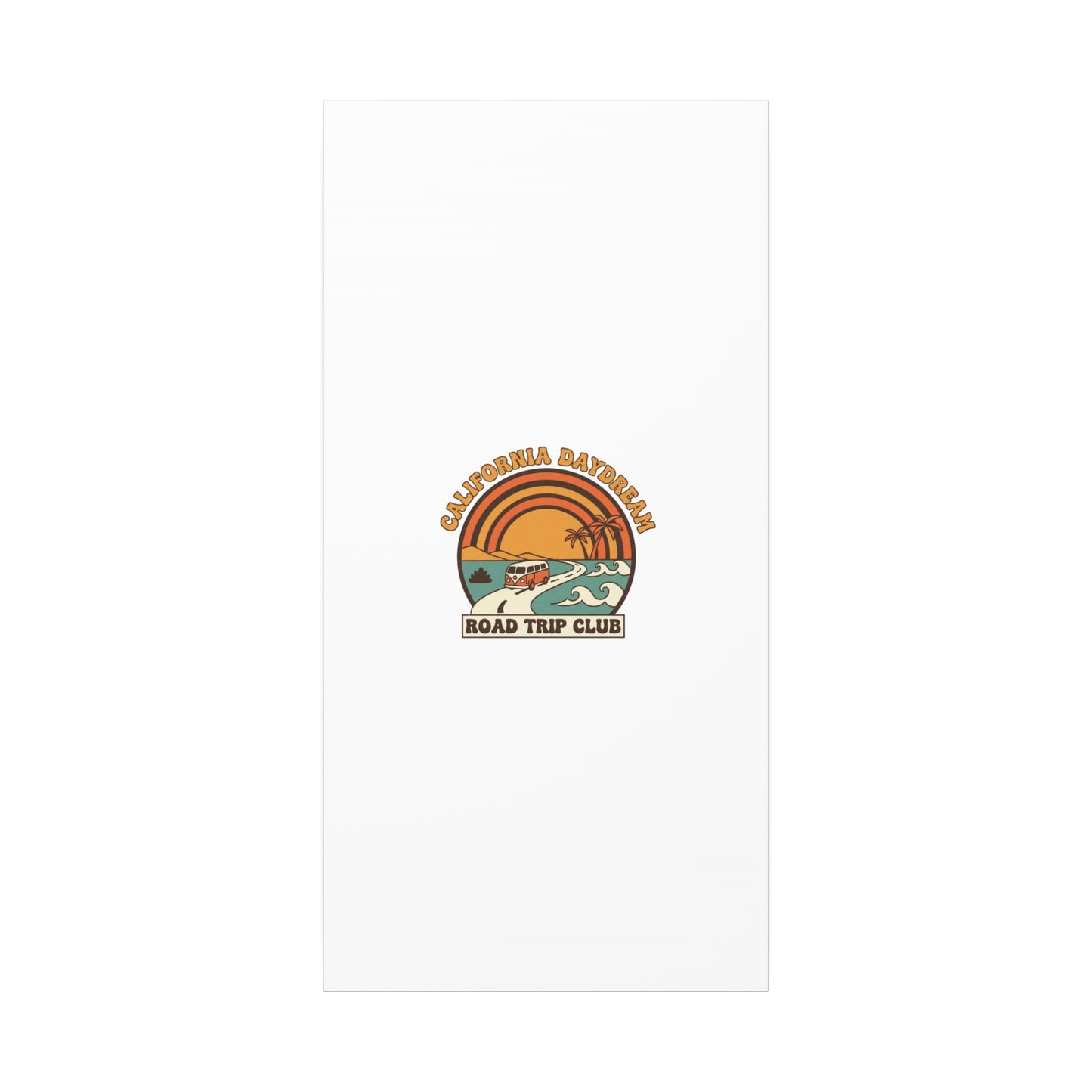 California Daydream Road Trip Club Canvas | 70s Sunset Retro Palm Poster