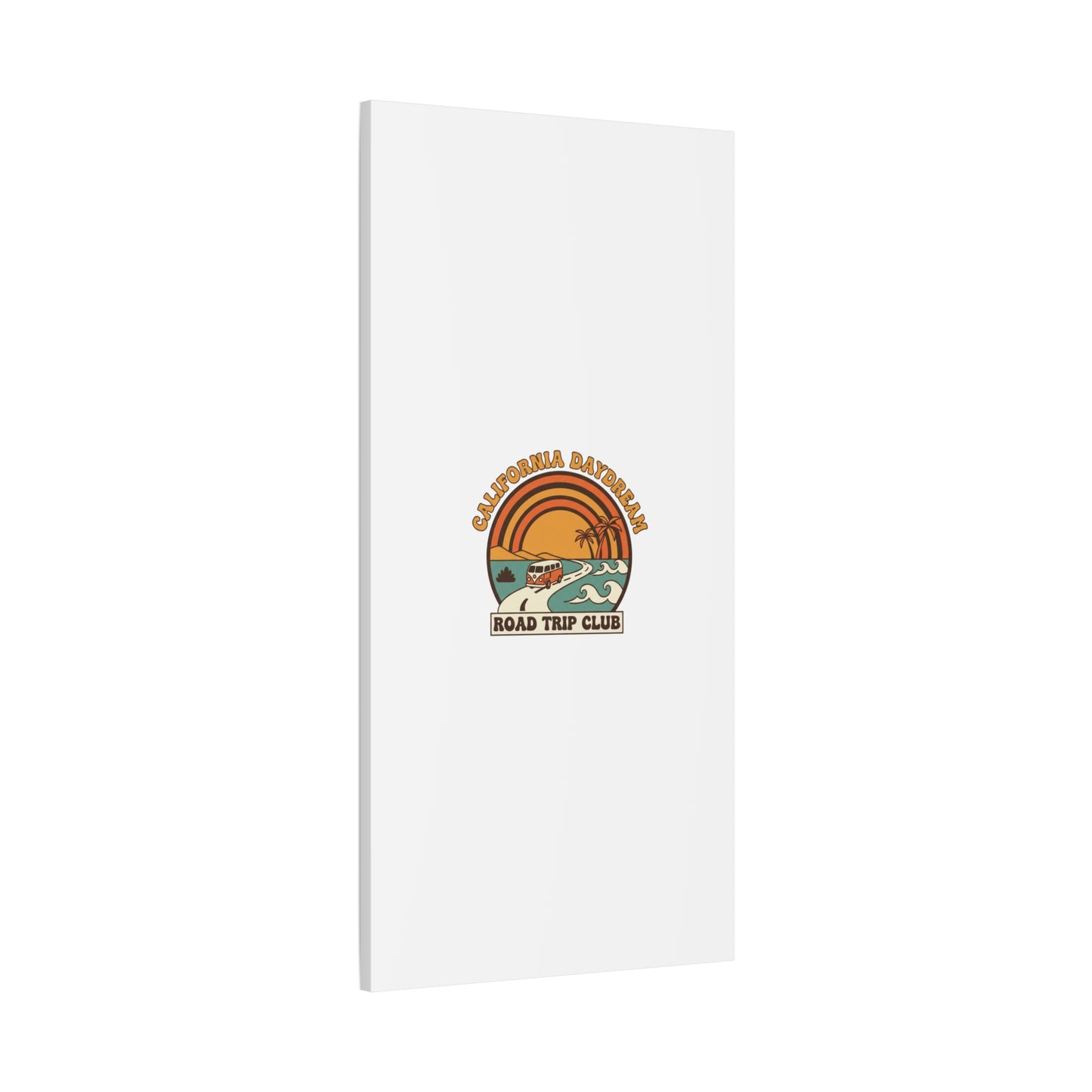 California Daydream Road Trip Club Canvas | 70s Sunset Retro Palm Poster