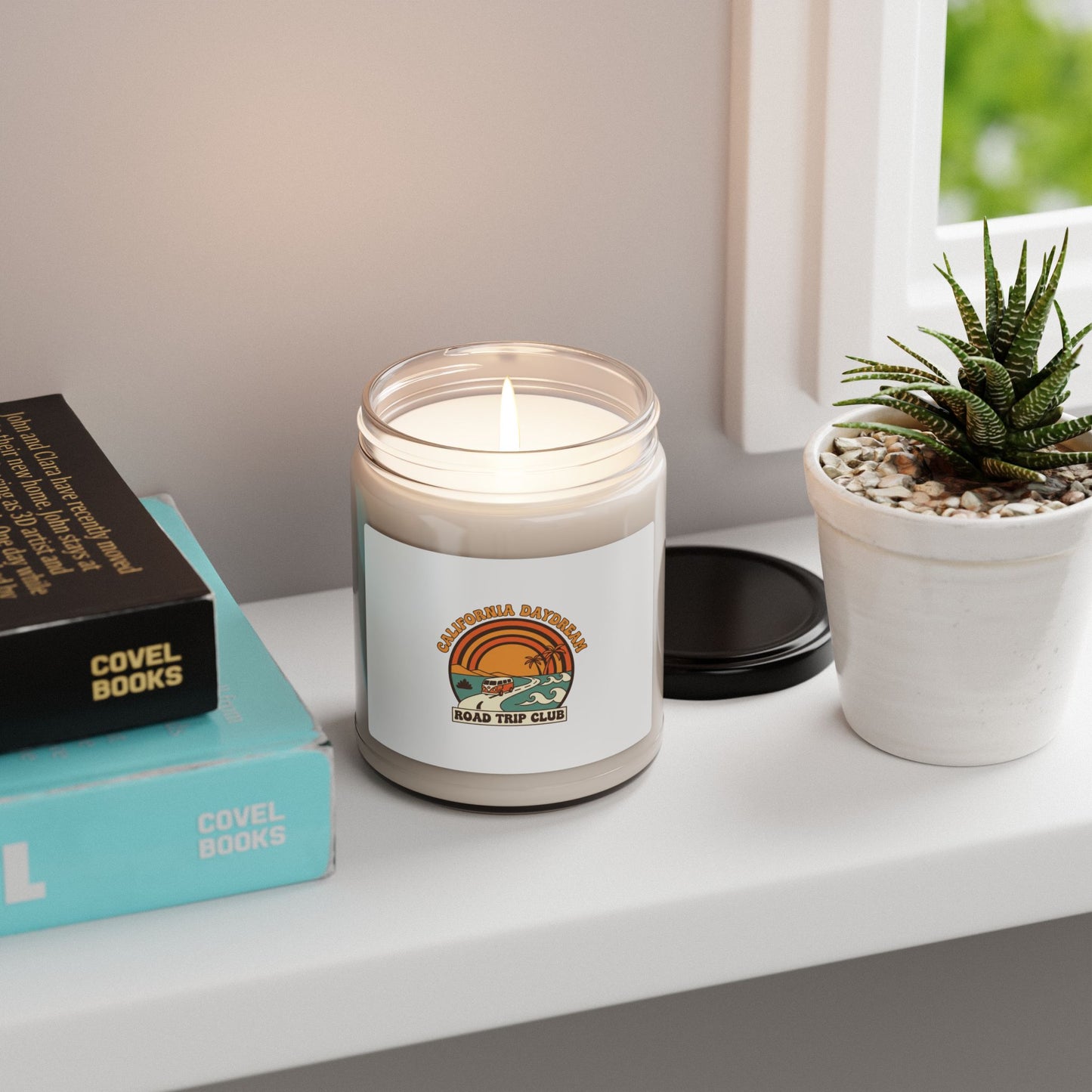 California Road Trip Sunset Candle, 9oz | Retro 70s Palm Golden Hour