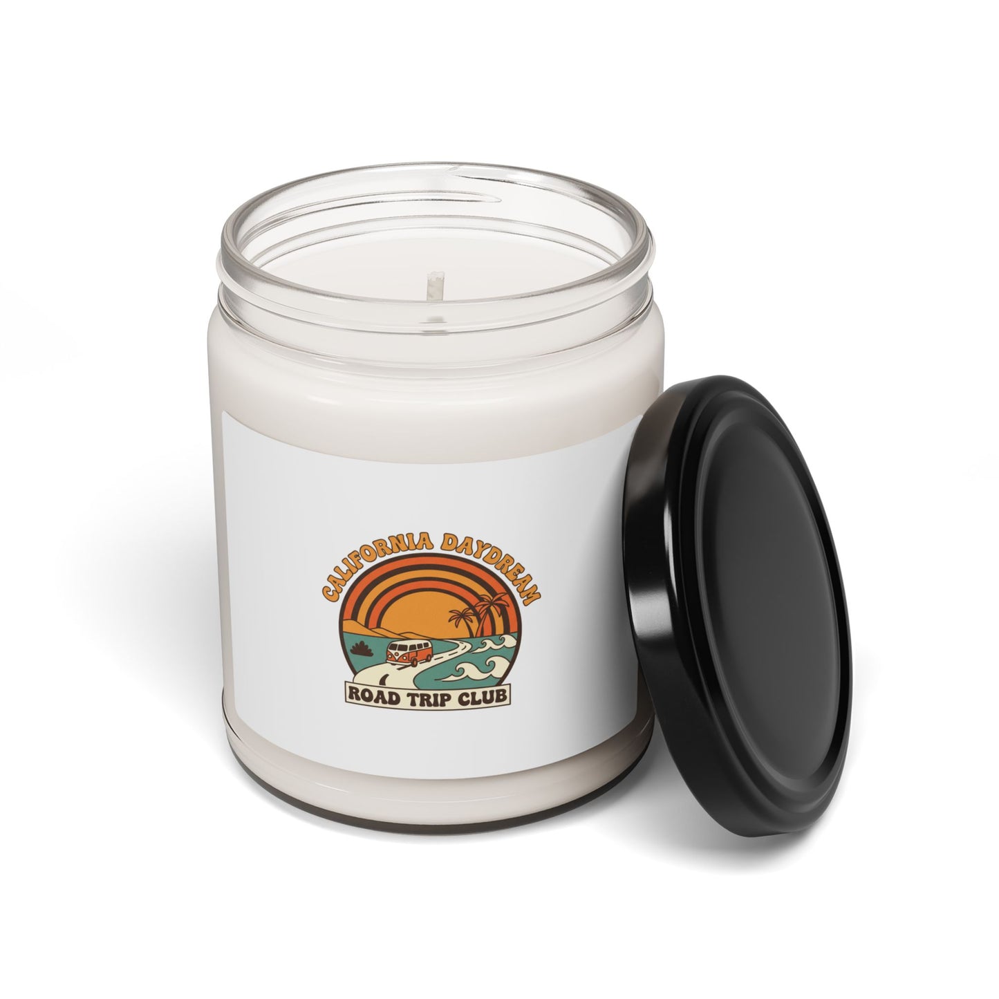 California Road Trip Sunset Candle, 9oz | Retro 70s Palm Golden Hour