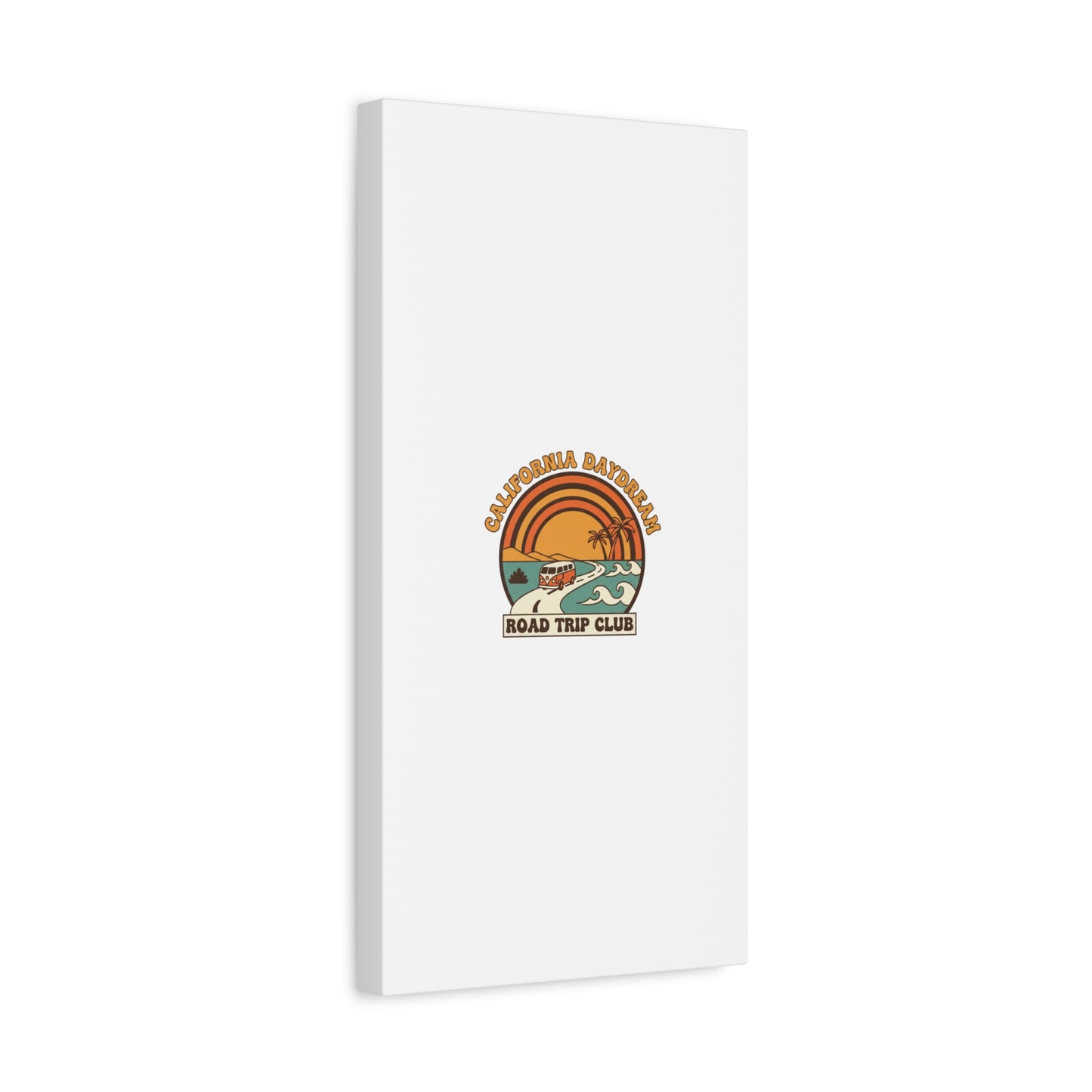 California Daydream Road Trip Club Canvas | 70s Sunset Retro Palm Poster